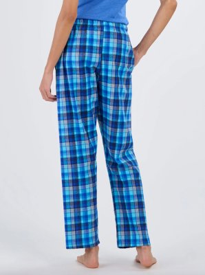 Boxercraft Women's Haley Harmony Blue Plaid Flannel Pajama Pant