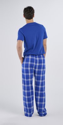 Boxercraft Men's Harley Carnegie Electric Blue Plaid Flannel Pajama Pant