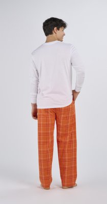 Boxercraft Men's Harley Carnegie Orange Plaid Flannel Pajama Pant