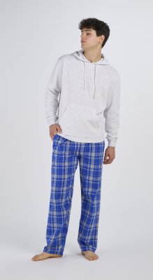 Boxercraft Men's Harley Jordan Electric Blue Plaid Flannel Pajama Pant