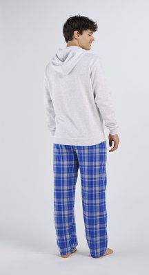 Boxercraft Men's Harley Jordan Electric Blue Plaid Flannel Pajama Pant