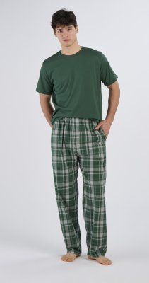 Boxercraft Men's Harley Jordan Green Plaid Flannel Pajama Pant