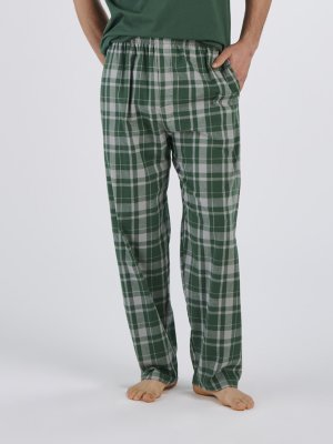 Boxercraft Men's Harley Jordan Green Plaid Flannel Pajama Pant