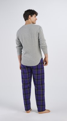 Boxercraft Men's Harley McIntosh Purple Plaid Flannel Pajama Pant