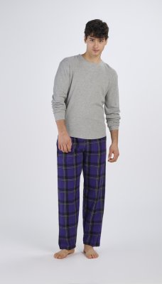 Boxercraft Men's Harley McIntosh Purple Plaid Flannel Pajama Pant
