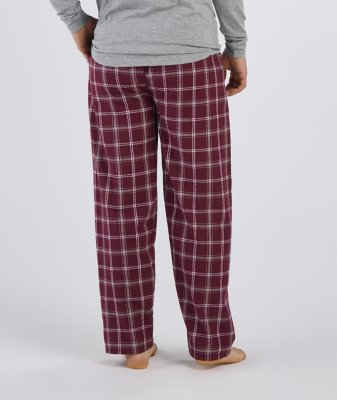 Boxercraft Men's Harley Varsity Maroon Plaid Flannel Pajama Pant