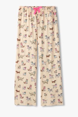 Little Blue House by Hatley Women's Cute Pups Polyknit Jersey Pajama Pants