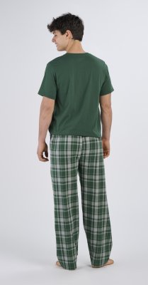 Boxercraft Men's Harley Jordan Green Plaid Flannel Pajama Pant