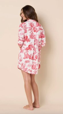 The Cat's Pajamas Women's Idle Hours Pima Knit Cotton Classic Nightshirt
