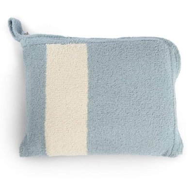 Kashwére Blue/Malt Travel Blanket
