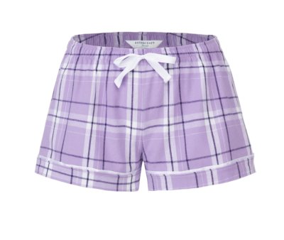 Boxercraft Youth Lavender Carnegie Poly Flannel Plaid Lounge Shorts