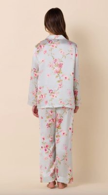 The Cat's Pajamas Women's Morning in Kyoto Silk Classic Pajama Set