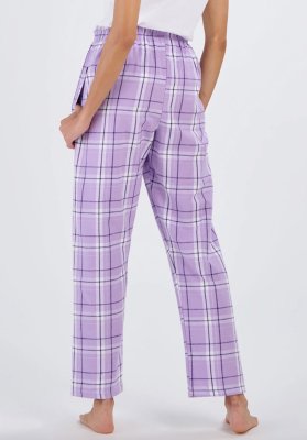 Boxercraft Women's Haley Carnegie Lavender Plaid Flannel Pajama Pant