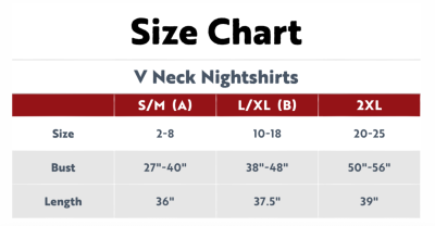 Lazy One Happy Camper V-Neck Cotton Nightshirt in Red