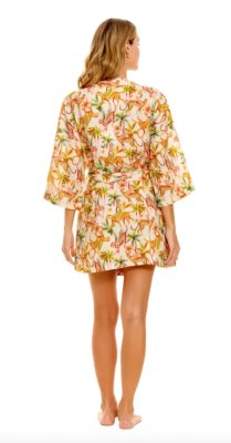 The Lazy Poet Women's Lola Pegasus Linen Kimono Robe