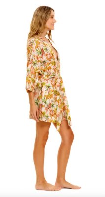 The Lazy Poet Women's Lola Pegasus Linen Kimono Robe