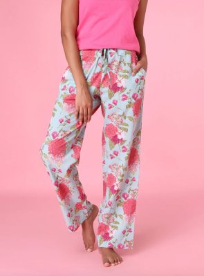 Mahogany Women's Cassie Blue Cotton Pajama Pant in a Bag