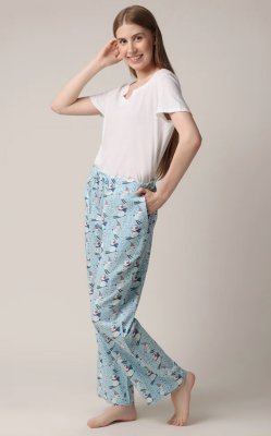 Mahogany Women's Snowman Ski Flannel Pajama Pant in a Bag