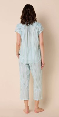 The Cat's Pajamas Women's Nantucket Voile Cotton Capri Pajama Set