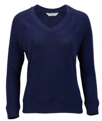 Boxercraft Women's Cuddle V-Neck Lounge Top in Navy Heather