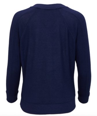 Boxercraft Women's Cuddle V-Neck Lounge Top in Navy Heather
