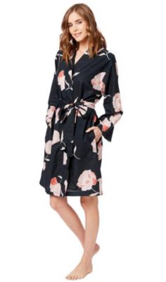 The Cat's Pajamas Women's Penelope Luxe Pima Cotton Kimono Robe