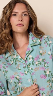 The Cat's Pajamas Women's Pippa Voile Cotton Classic Pajama Set