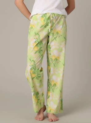Mahogany Women's Sorrento Green Cotton Pajama Pant in a Bag