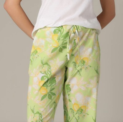 Mahogany Women's Sorrento Green Cotton Pajama Pant in a Bag