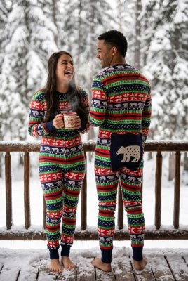 Lazy One Adult Unisex Sweater Bear FlapJack