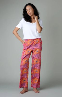 Mahogany Women's Tiana Pink Cotton Pajama Pant in a Bag