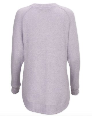 Boxercraft Women's Cuddle Oversized Crew Top in Wisteria Heather