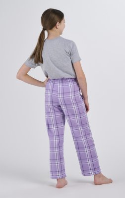 Boxercraft Kids Lavender Carnegie Plaid Poly Flannel Lounge Pant