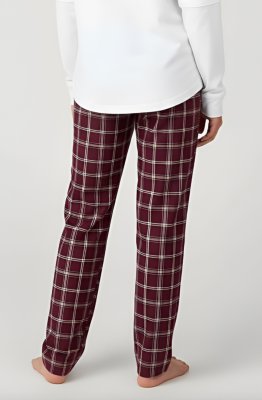 Boxercraft Kids Varsity Maroon/Oxford Plaid Poly Flannel Lounge Pant