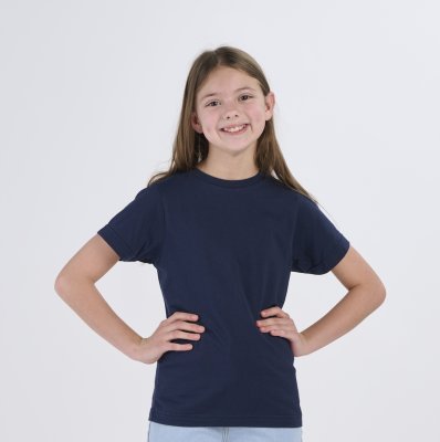Boxercraft Kids Essential Short Sleeve T-Shirt in Navy