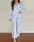 8 Oak Lane Women's 12 Days Toile Classic Flannel Pajama Set