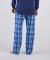 Boxercraft Men's Harley Harmony Blue Plaid Flannel Pajama Pant