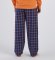 Boxercraft Men's Harley Varsity Navy/Orange Plaid Flannel Pajama Pant