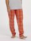 Boxercraft Men's Burnt Orange Kingston Plaid Flannel Jogger