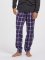 Boxercraft Men's Purple/White Plaid Flannel Jogger