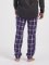 Boxercraft Men's Purple/White Plaid Flannel Jogger