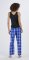Boxercraft Women's Haley Carnegie Electric Royal Plaid Flannel Pajama Pant