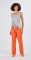 Boxercraft Women's Haley Carnegie Orange Plaid Flannel Pajama Pant