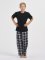 Boxercraft kids Black/White Plaid Poly Flannel Lounge Pant