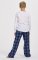 Boxercraft Kids Navy/Columbia Plaid Poly Flannel Lounge Pant