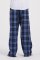 Boxercraft Kids Navy/Columbia Plaid Poly Flannel Lounge Pant