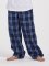 Boxercraft Kids Navy/Columbia Plaid Poly Flannel Lounge Pant