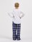 Boxercraft kids Navy/Silver Plaid Poly Flannel Lounge Pant