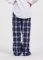 Boxercraft kids Navy/Silver Plaid Poly Flannel Lounge Pant