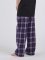 Boxercraft Kids Purple/White Plaid Poly Flannel Lounge Pant